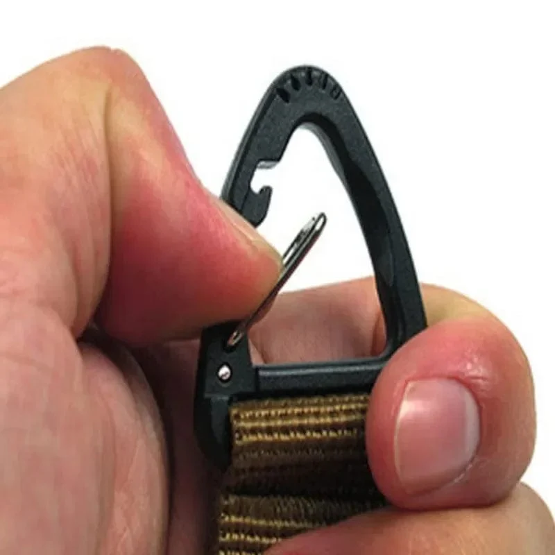 Outdoor Camping Karabiner Nylon Molle Taktische Rucksack Schlüssel Haken Gurtband Schnalle System Gürtel Schnalle Hängen Klettern Zubehör