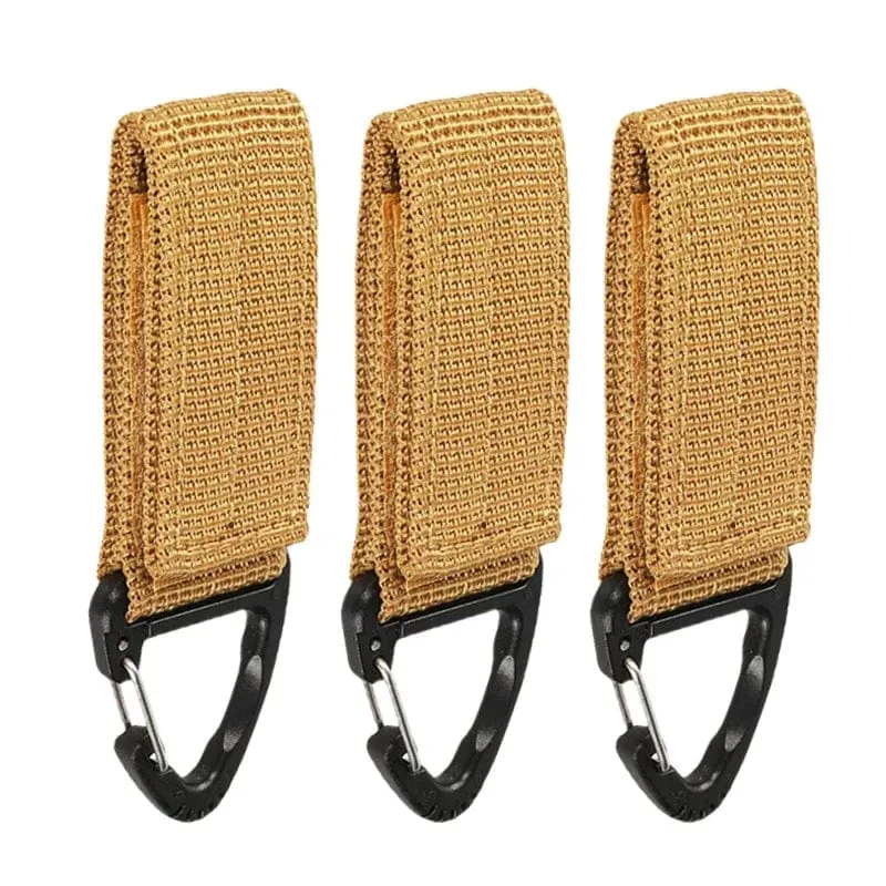 Outdoor Camping Karabiner Nylon Molle Taktische Rucksack Schlüssel Haken Gurtband Schnalle System Gürtel Schnalle Hängen Klettern Zubehör