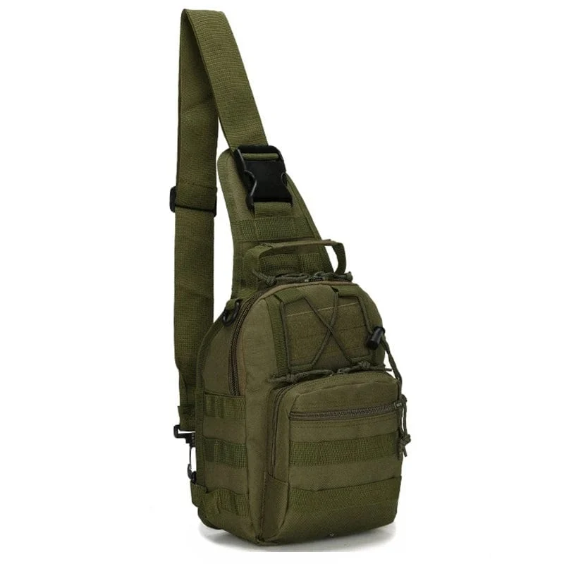 Taktische Umhängetasche 800D Wasserdichte Oxford Kleine Brusttasche Outdoor Sports Sling Rucksack für Jagd Wandern Camping