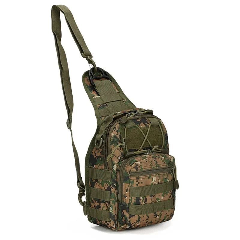 Taktische Umhängetasche 800D Wasserdichte Oxford Kleine Brusttasche Outdoor Sports Sling Rucksack für Jagd Wandern Camping