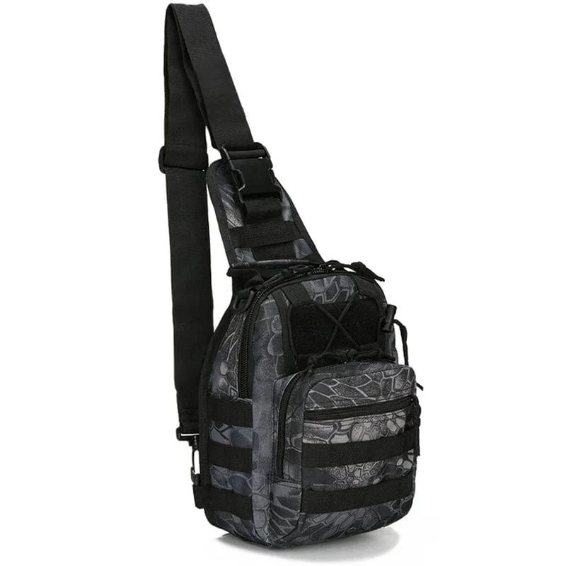 Taktische Umhängetasche 800D Wasserdichte Oxford Kleine Brusttasche Outdoor Sports Sling Rucksack für Jagd Wandern Camping