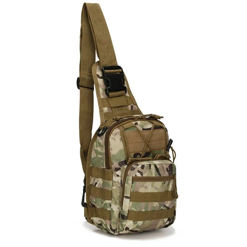 Taktische Umhängetasche 800D Wasserdichte Oxford Kleine Brusttasche Outdoor Sports Sling Rucksack für Jagd Wandern Camping