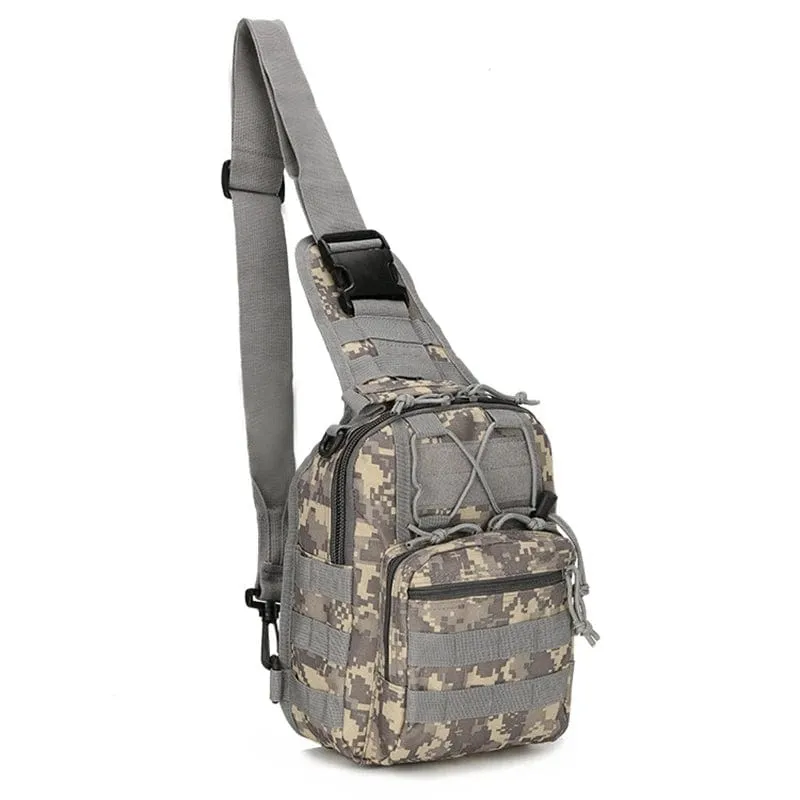 Taktische Umhängetasche 800D Wasserdichte Oxford Kleine Brusttasche Outdoor Sports Sling Rucksack für Jagd Wandern Camping