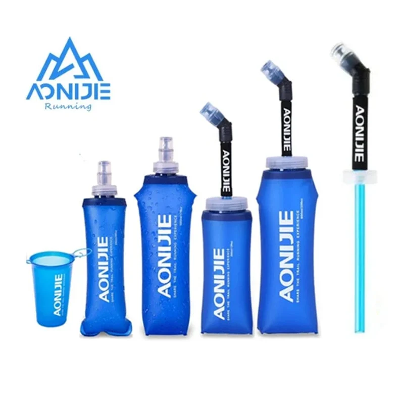 AONIJIE 170 ml 200 ml 250 ml 500 ml 350 ml 600 ml Laufsport Fahrrad Weiche Wasserflasche Falten TPU Weiche Flasche Wasserbeutel Tasse