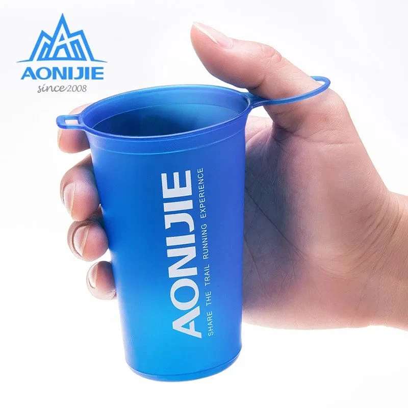 AONIJIE 170 ml 200 ml 250 ml 500 ml 350 ml 600 ml Laufsport Fahrrad Weiche Wasserflasche Falten TPU Weiche Flasche Wasserbeutel Tasse