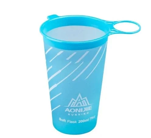 AONIJIE 170 ml 200 ml 250 ml 500 ml 350 ml 600 ml Laufsport Fahrrad Weiche Wasserflasche Falten TPU Weiche Flasche Wasserbeutel Tasse