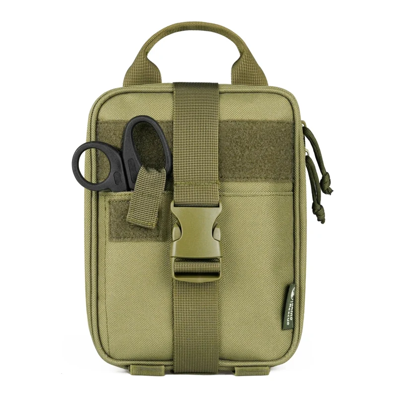 Rhino Erste-Hilfe-Überlebensset, taktische IFAK-Tasche, mitgeliefertes Camping-Set mit 20 EMT-Artikeln für militärische Notfälle im Freien