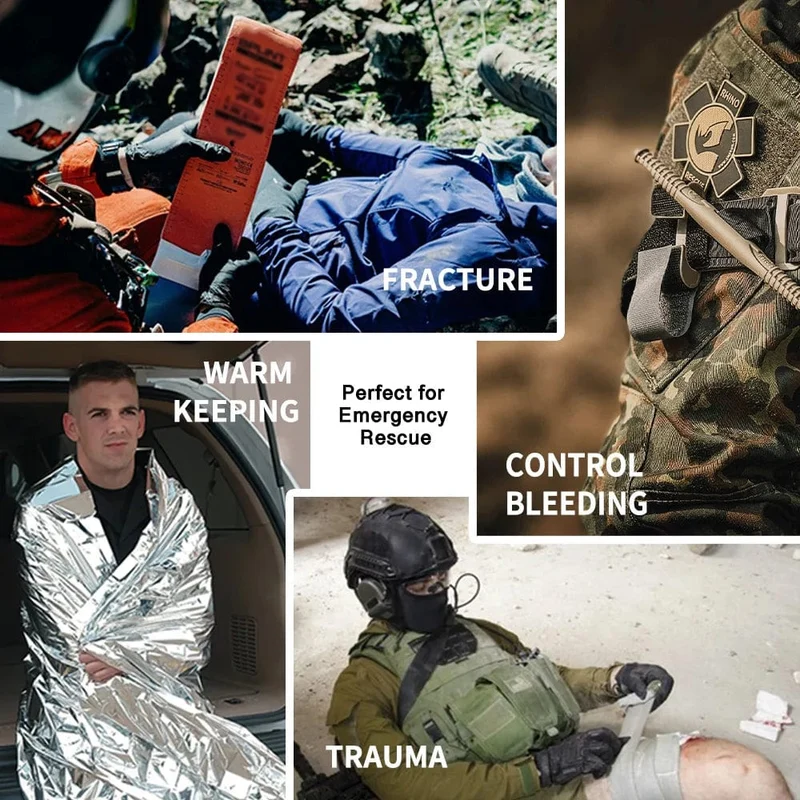 Rhino Erste-Hilfe-Überlebensset, taktische IFAK-Tasche, mitgeliefertes Camping-Set mit 20 EMT-Artikeln für militärische Notfälle im Freien