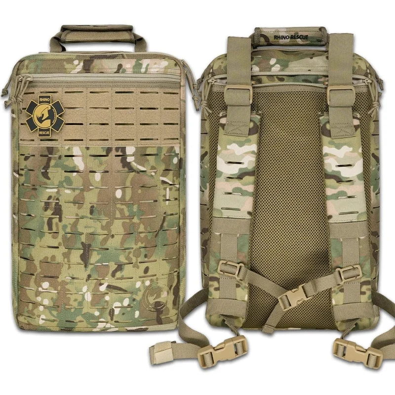 Rhino Erste-Hilfe-Überlebensset, taktische IFAK-Tasche, mitgeliefertes Camping-Set mit 20 EMT-Artikeln für militärische Notfälle im Freien