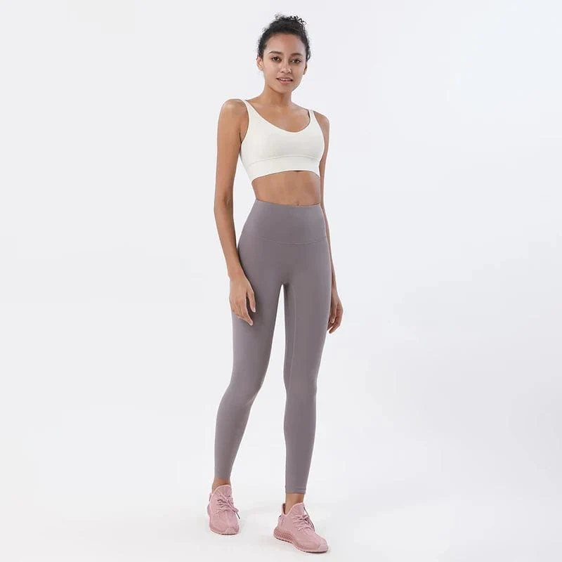SOISOU Nylon Trainingsanzüge Damen Yoga Set Sportanzug Fitnessstudio Fitness BH Leggings Frauen Lounge Wear Crop Tops Sexy 18 Farben