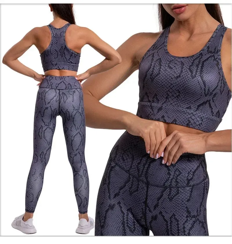 Leopard Print Yoga Set Frauen Kleidung Kostenloser Versand Quick Dry frauen Fitness Hosen Sets Frau Outfits frauen Gym hosen Anzug