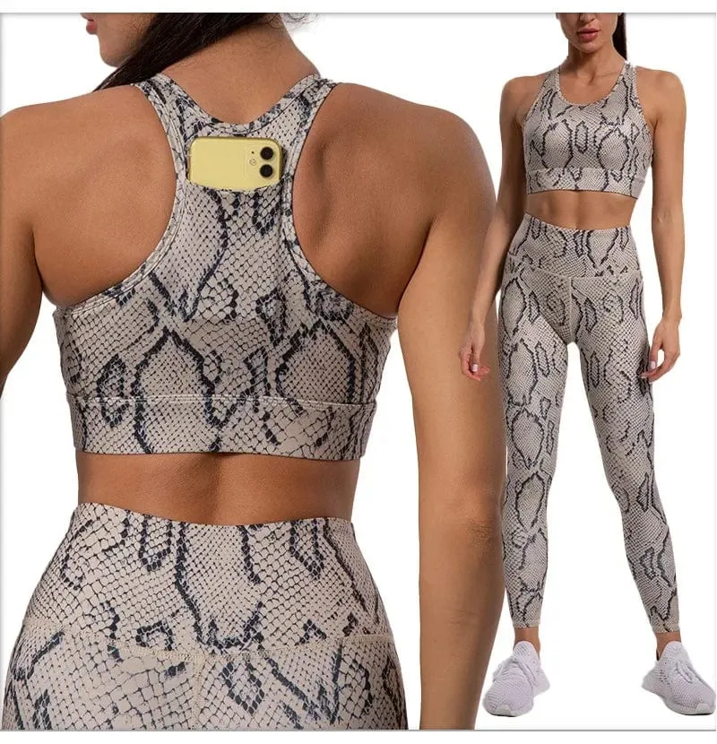 Leopard Print Yoga Set Frauen Kleidung Kostenloser Versand Quick Dry frauen Fitness Hosen Sets Frau Outfits frauen Gym hosen Anzug