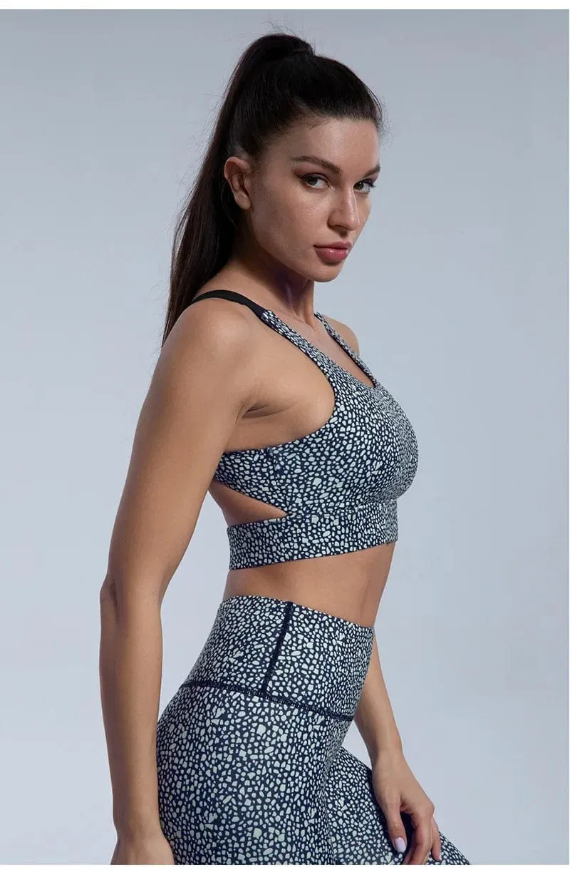 Leopard Print Yoga Set Frauen Kleidung Kostenloser Versand Quick Dry frauen Fitness Hosen Sets Frau Outfits frauen Gym hosen Anzug