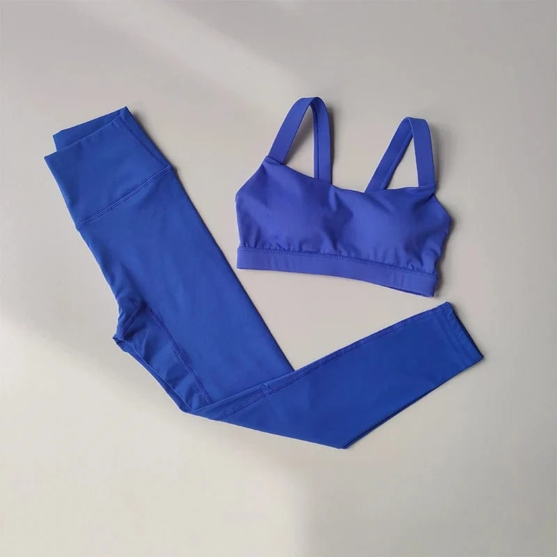 Yoga-Set für Damen, professioneller Fitnessanzug für Sport-BHs, Trainings- und Laufanzug, schnelltrocknende Leggings, fortgeschrittener Fitnessanzug