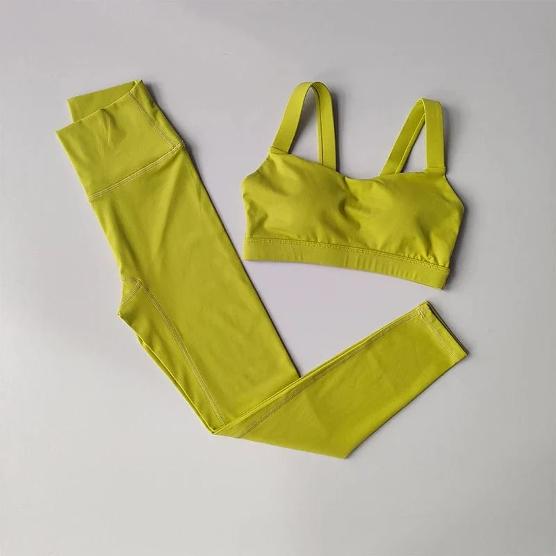 Yoga-Set für Damen, professioneller Fitnessanzug für Sport-BHs, Trainings- und Laufanzug, schnelltrocknende Leggings, fortgeschrittener Fitnessanzug