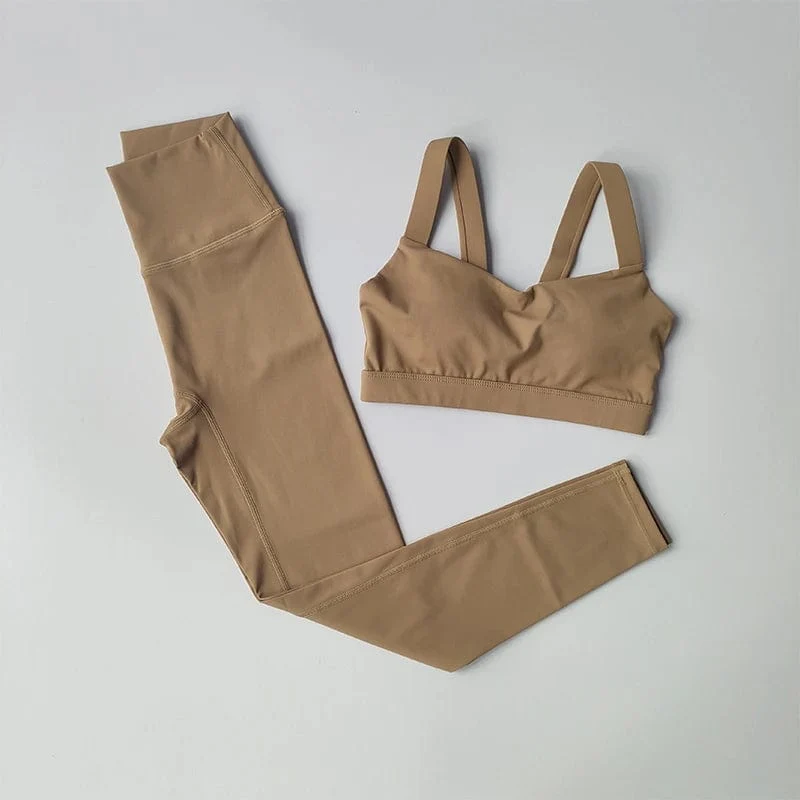 Yoga-Set für Damen, professioneller Fitnessanzug für Sport-BHs, Trainings- und Laufanzug, schnelltrocknende Leggings, fortgeschrittener Fitnessanzug