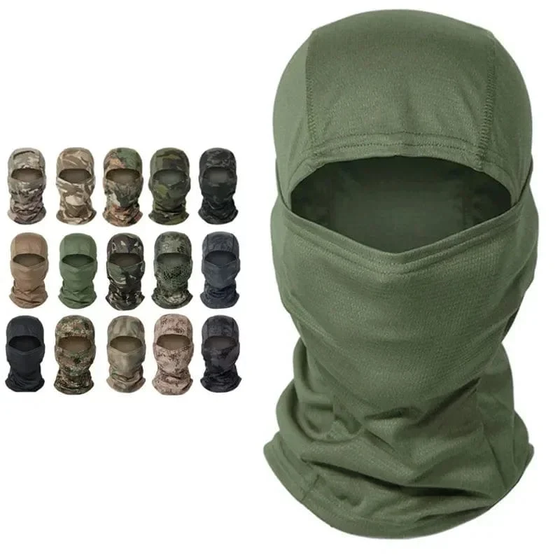 Multicam Taktische Sturmhaube, Militär-Vollgesichtsmaske, Schildabdeckung, Radfahren, Armee, Airsoft, Jagdmütze, Tarnung, Sturmhaube, Schal