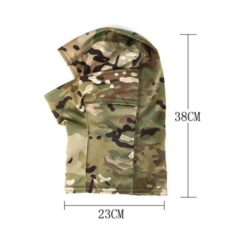 Multicam Taktische Sturmhaube, Militär-Vollgesichtsmaske, Schildabdeckung, Radfahren, Armee, Airsoft, Jagdmütze, Tarnung, Sturmhaube, Schal
