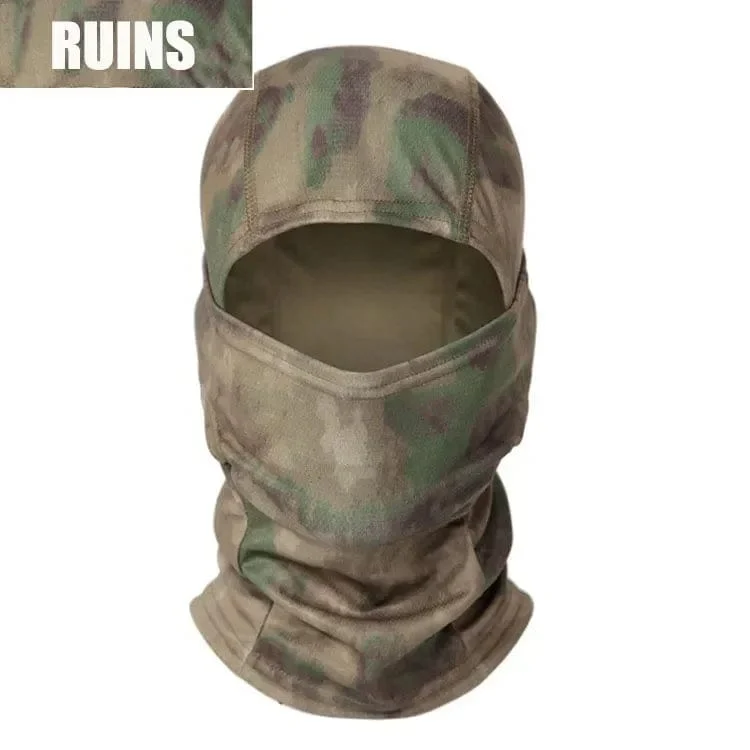 Multicam Taktische Sturmhaube, Militär-Vollgesichtsmaske, Schildabdeckung, Radfahren, Armee, Airsoft, Jagdmütze, Tarnung, Sturmhaube, Schal