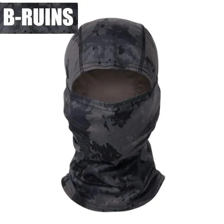 Multicam Taktische Sturmhaube, Militär-Vollgesichtsmaske, Schildabdeckung, Radfahren, Armee, Airsoft, Jagdmütze, Tarnung, Sturmhaube, Schal