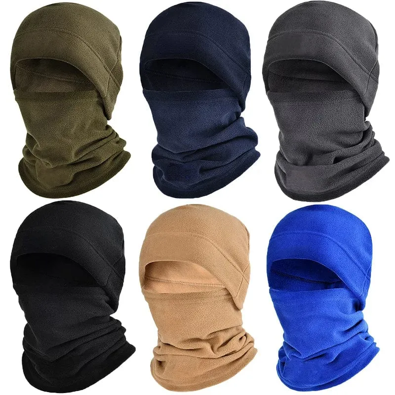 Winter Polar Coral Fleece Sturmhaube Männer Gesichtsmaske Halswärmer Mützen Thermokopfbedeckung Taktischer Militärsport Schal Skimützen