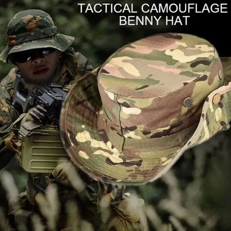 Outdoor Camouflage Fischer Hut Taktische Ausbildung Expansion Atmungsaktive Militärische Ausbildung Camping Sonnencreme Hut