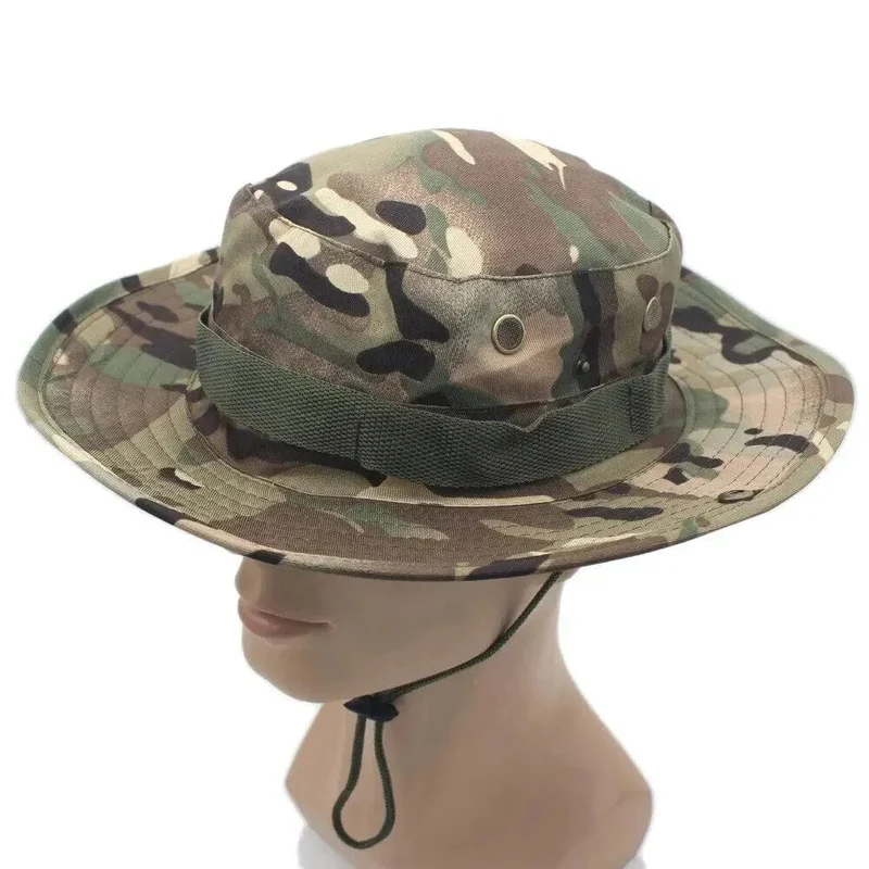 Outdoor Camouflage Fischer Hut Taktische Ausbildung Expansion Atmungsaktive Militärische Ausbildung Camping Sonnencreme Hut