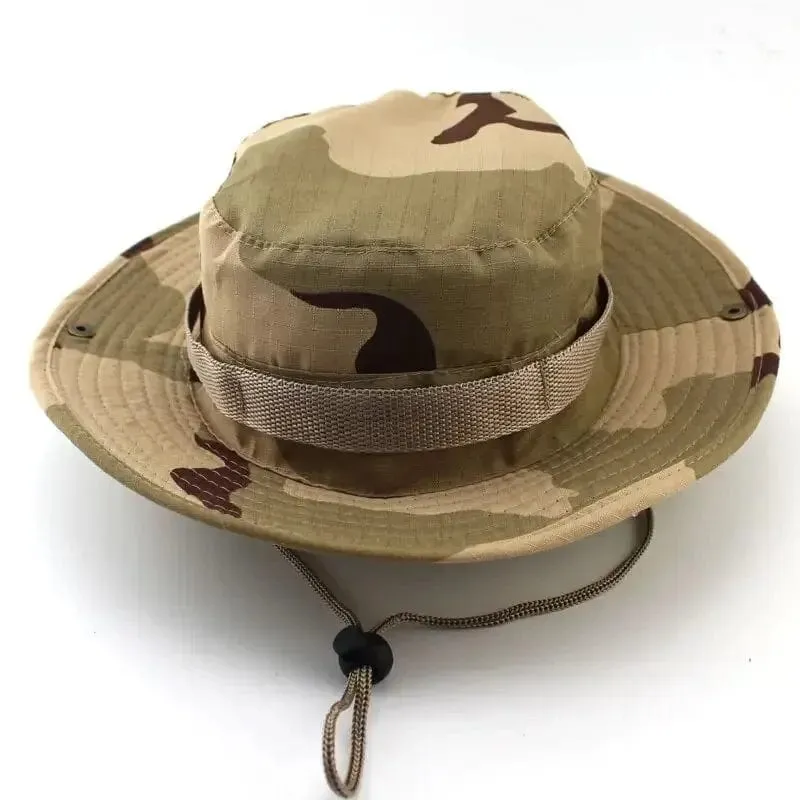Outdoor Camouflage Fischer Hut Taktische Ausbildung Expansion Atmungsaktive Militärische Ausbildung Camping Sonnencreme Hut