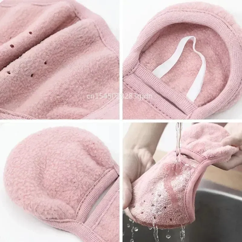 Winter Unisex Atmungsaktive Löcher Maske Kältebeständige Thermomaske Ohrenschützer Zwei-in-Eins-Wickelband Ohrenwärmer Outdoor Reiten Ohrenschützer
