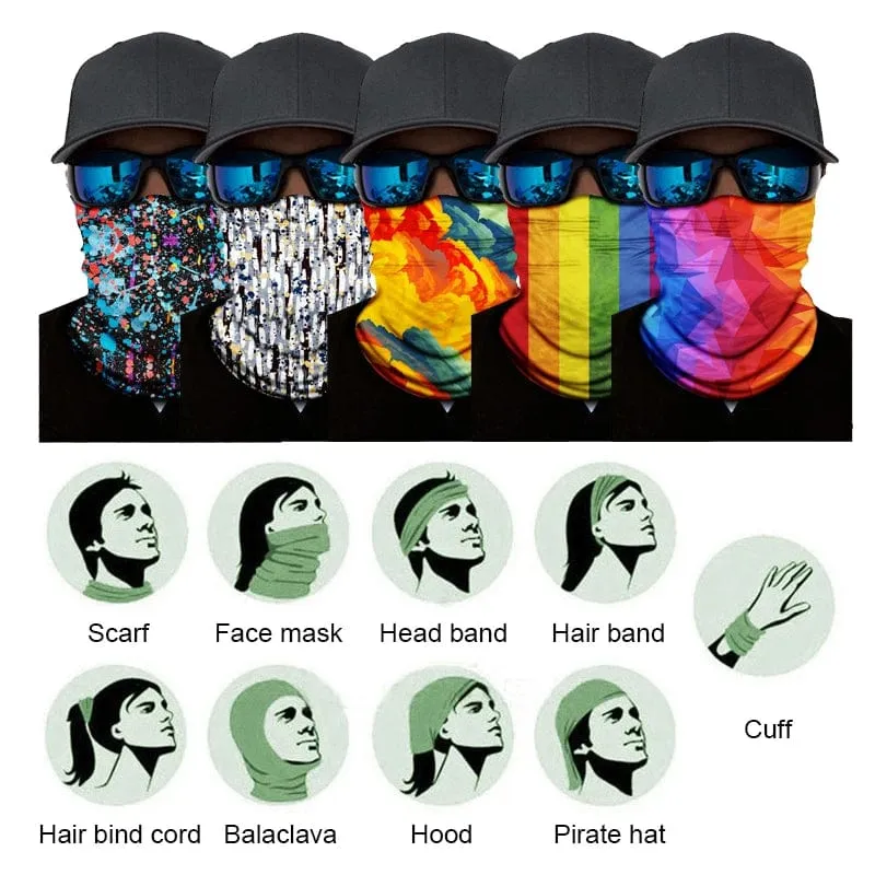 Outdoor-Sport-Bandana, nahtlos, Sturmhaube, Halswärmer, Radfahren, Motorrad, Schal, winddicht, Sonnenschutz, Angeln, Gesichtsmaske