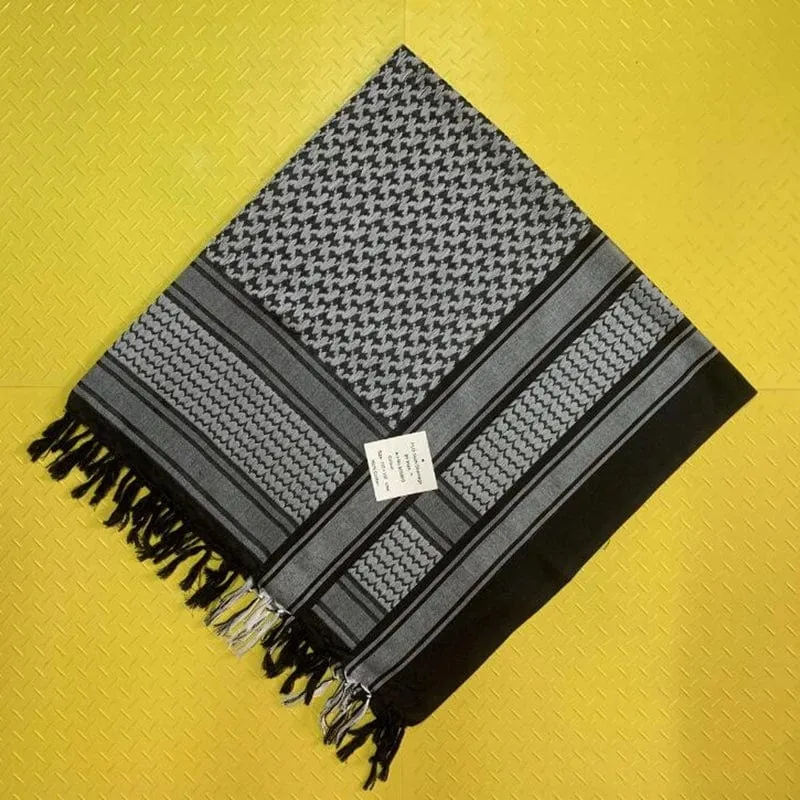 Damen-Schal, Bandana, palästinensisches Kopftuch, Schalhals, militärischer taktischer Herrenschal, Keffiyeh Palestine Shemagh, Halswärmer Shemag
