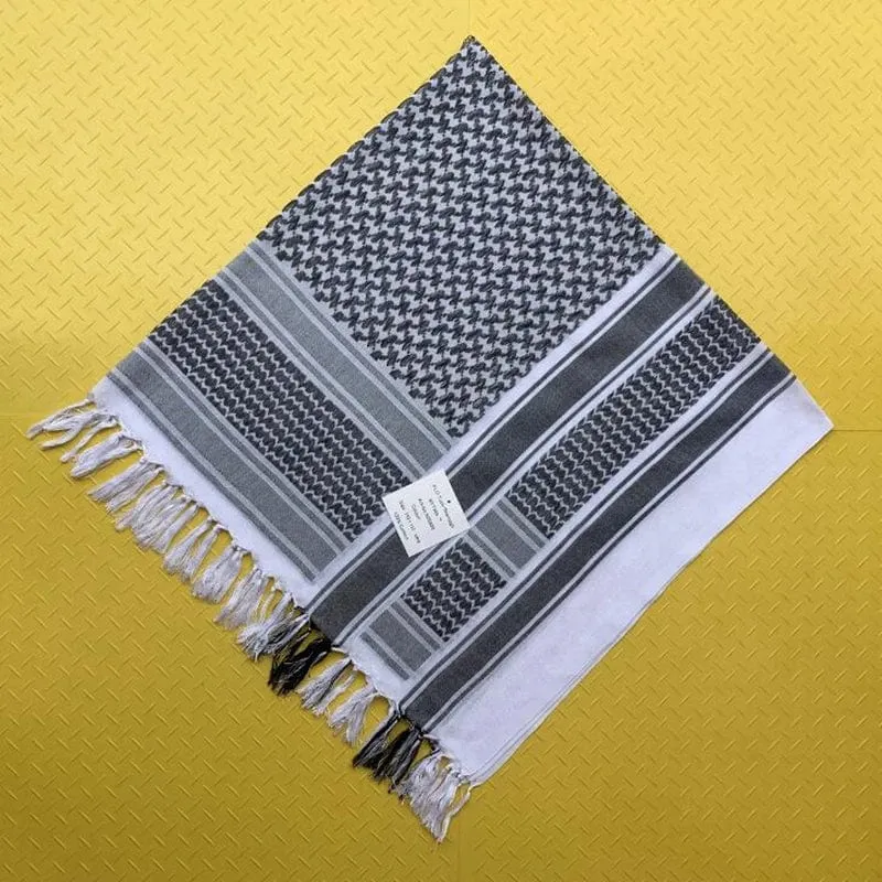 Damen-Schal, Bandana, palästinensisches Kopftuch, Schalhals, militärischer taktischer Herrenschal, Keffiyeh Palestine Shemagh, Halswärmer Shemag
