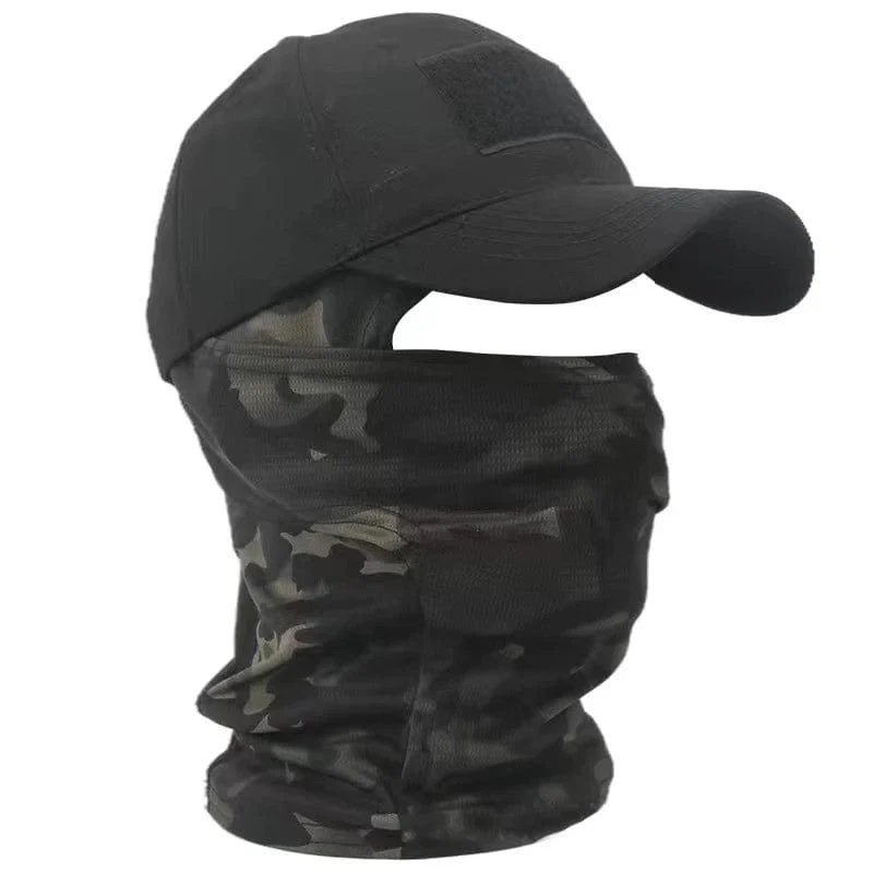 Taktische Sturmhaube, Baseballkappen, Vollgesichtsmaske, Set für Herren, Sommer, Snapback, Sonnenhut, Outdoor, Jagd, Tarnung, Sturmhaube