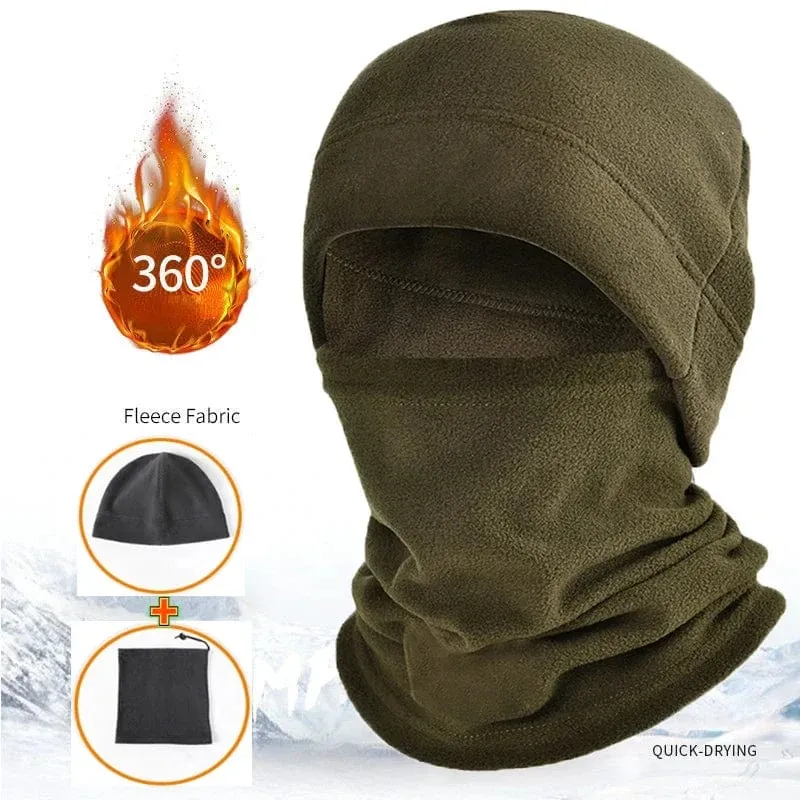 Winter Polar Coral Fleece Sturmhaube Männer Gesichtsmaske Halswärmer Mützen Thermokopfbedeckung Taktischer Militärsport Schal Skimützen