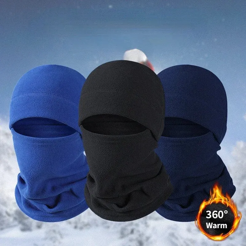 Winter Polar Coral Fleece Sturmhaube Männer Gesichtsmaske Halswärmer Mützen Thermokopfbedeckung Taktischer Militärsport Schal Skimützen