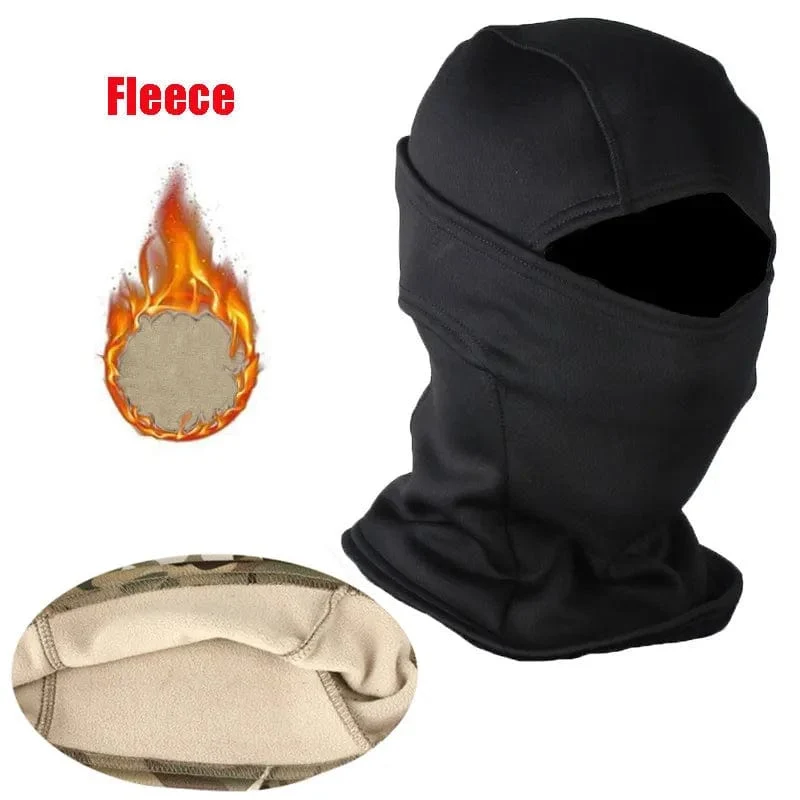 Fleece Taktische Tarnung Sturmhaube Vollgesichtsmaske Winter Warm Winddicht Radfahren Wandern Skifahren Schal Hut Bandana Halsmanschette