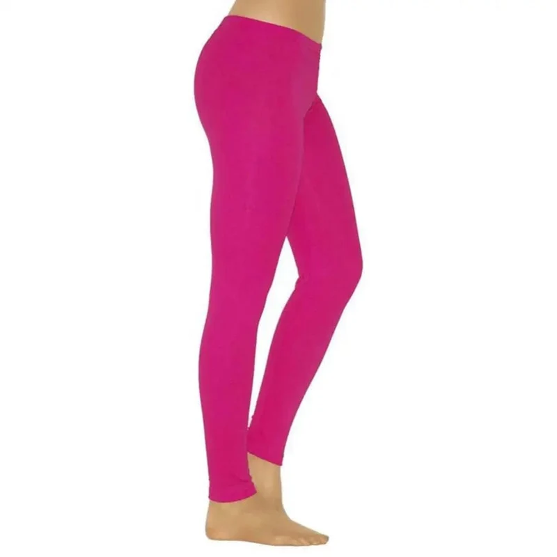 40% HEIßER Damen Einfarbig Elastische Hohe Taille Schlank Leggings Yoga Hohe Elastische Sport Fitness Leggings Hüfte Running Training Hosen P