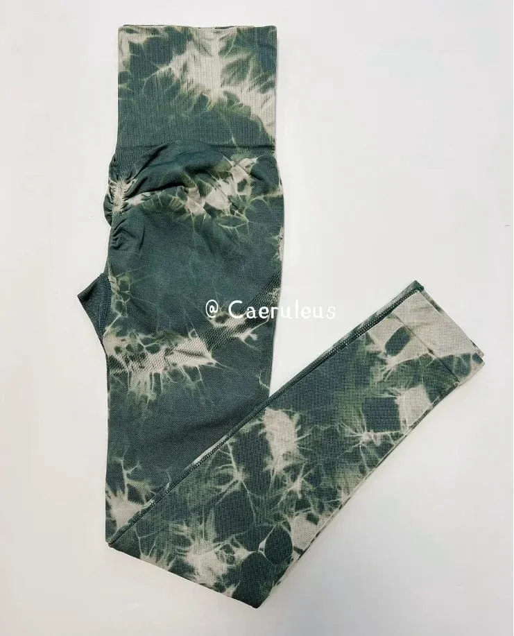 23 Farben Tie Dye Nahtlose Leggings Push Up Frauen Mallas Sport Fitness Kontur Yoga Laufhose Elastische Nylon Strumpfhosen Leggins
