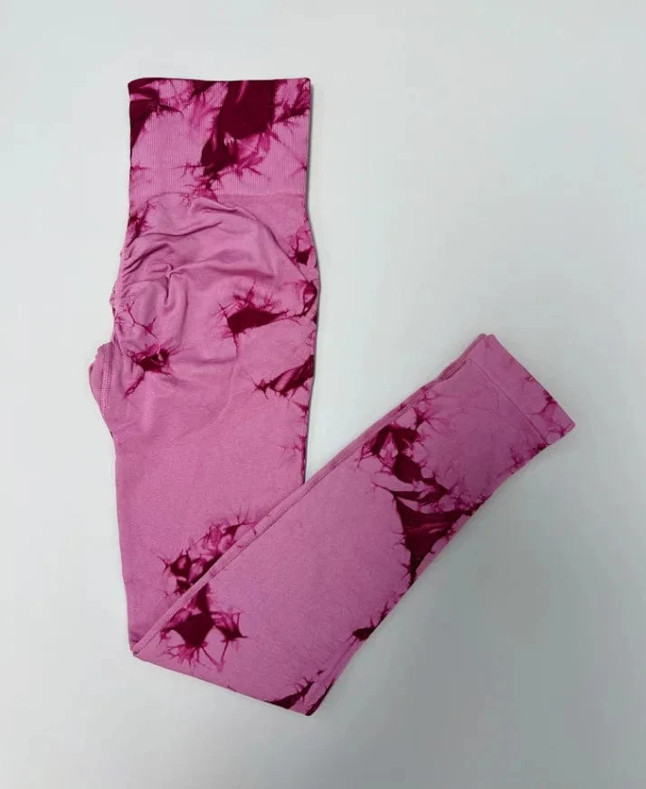 23 Farben Tie Dye Nahtlose Leggings Push Up Frauen Mallas Sport Fitness Kontur Yoga Laufhose Elastische Nylon Strumpfhosen Leggins