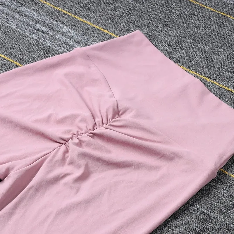 SOISOU Nylon Gym Yoga Hosen Frauen Leggings Für Fitness Hohe Taille Lange Hosen Frauen Hip Push UP Strumpfhosen Frauen Kleidung 2 arten