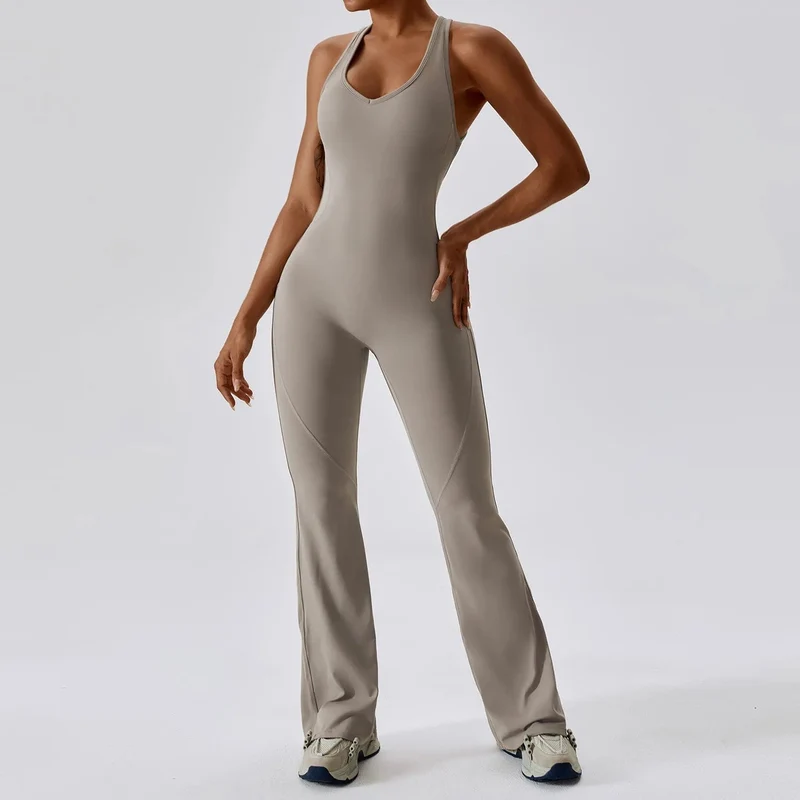 Jumpsuits Einteiliges Yoga-Set Tanz Bauchstraffung Fitness Sport für Frauen Workout Gym Push Up Sportswear