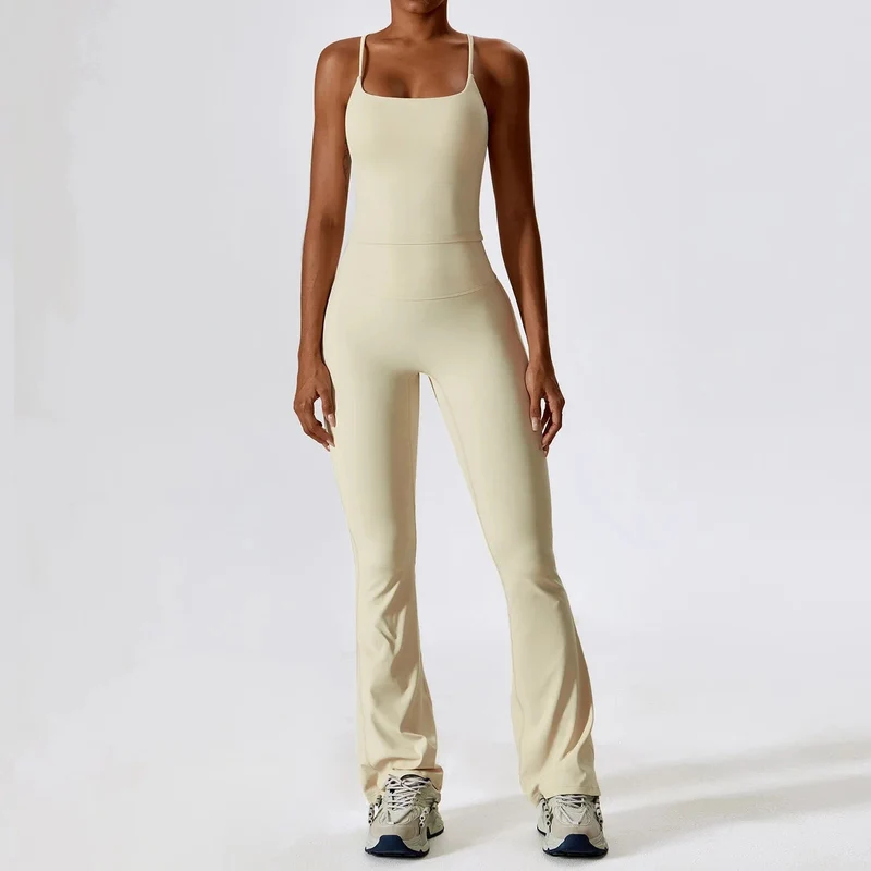 Yoga-Set 2-teilig Nahtlose Damen-Sportbekleidung Workout-Kleidung Sportbekleidung Gym Legging Fitness BH Crop Top Langarm Sportanzüge