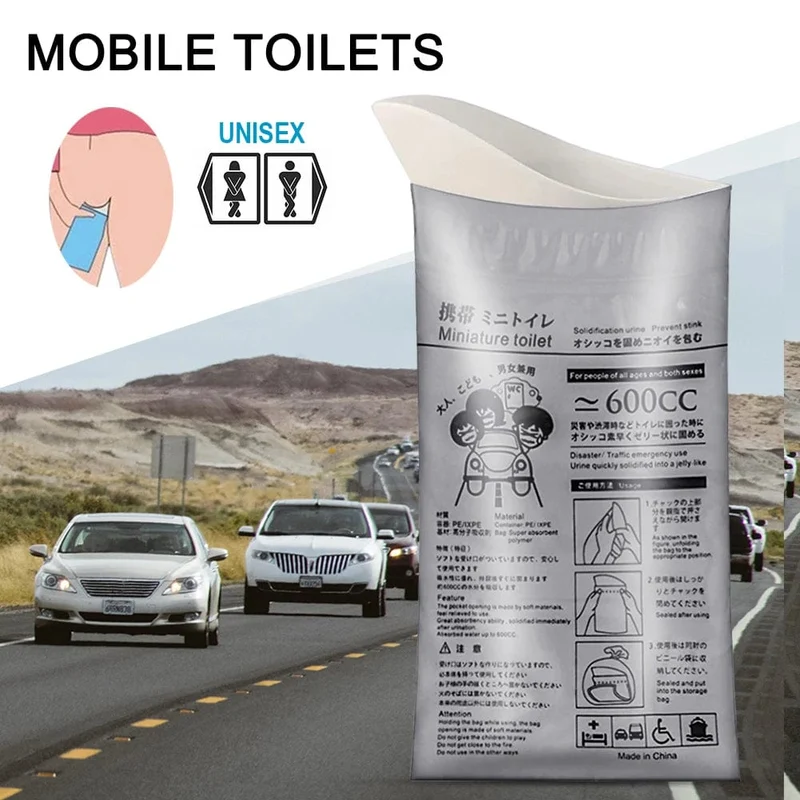 4-20PCS Outdoor Notfall Urin Beutel 700ml Einweg Reise Mobile Toilette Tragbare Urinal Beutel für Weibliche Baby männlichen Erbrechen Beutel