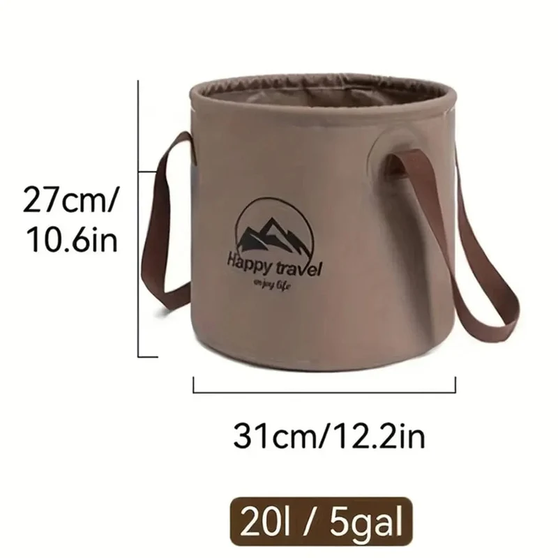 1PC Wasser Eimer Faltbare Bucke Container Multifunktionale Tragbare Licht Wasser Eimer Outdoor Camping Waschbecken Für Auto 20L