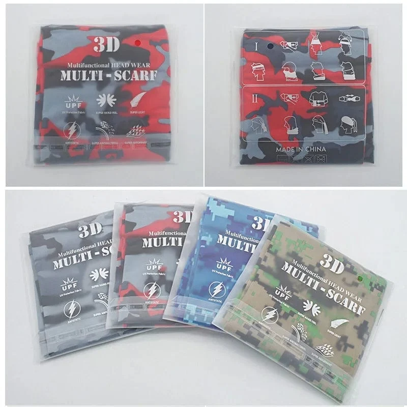 Outdoor Sport Bandana Militär Rohr Schal Angeln Radfahren Taktische Wandern Gesicht Abdeckung Hals Gamasche Halbe Maske Stirnband Männer Frauen