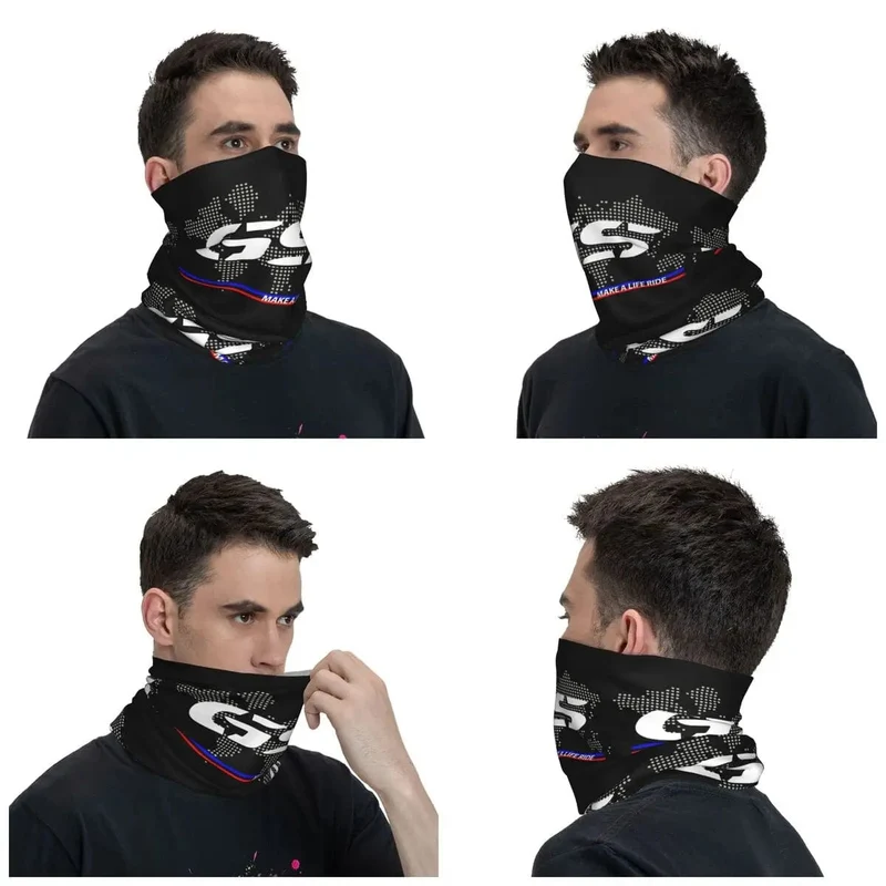 Benutzerdefinierte GS Motorrad Abenteuer Bandana Halsmanschette für Wandern Camping Männer Frauen Wickelschal Motorrad Biker Stirnband Wärmer
