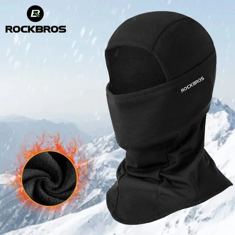 ROCKBROS Vollgesichtsmaske, warmer Winterschal, Sturmhaube, Helmfutter, Angeln, Skifahren, Wandern, Fahrradmaske, winddicht, atmungsaktiv, Kopfbedeckung