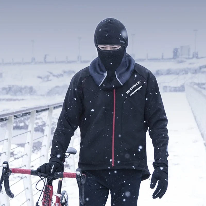 ROCKBROS Vollgesichtsmaske, warmer Winterschal, Sturmhaube, Helmfutter, Angeln, Skifahren, Wandern, Fahrradmaske, winddicht, atmungsaktiv, Kopfbedeckung