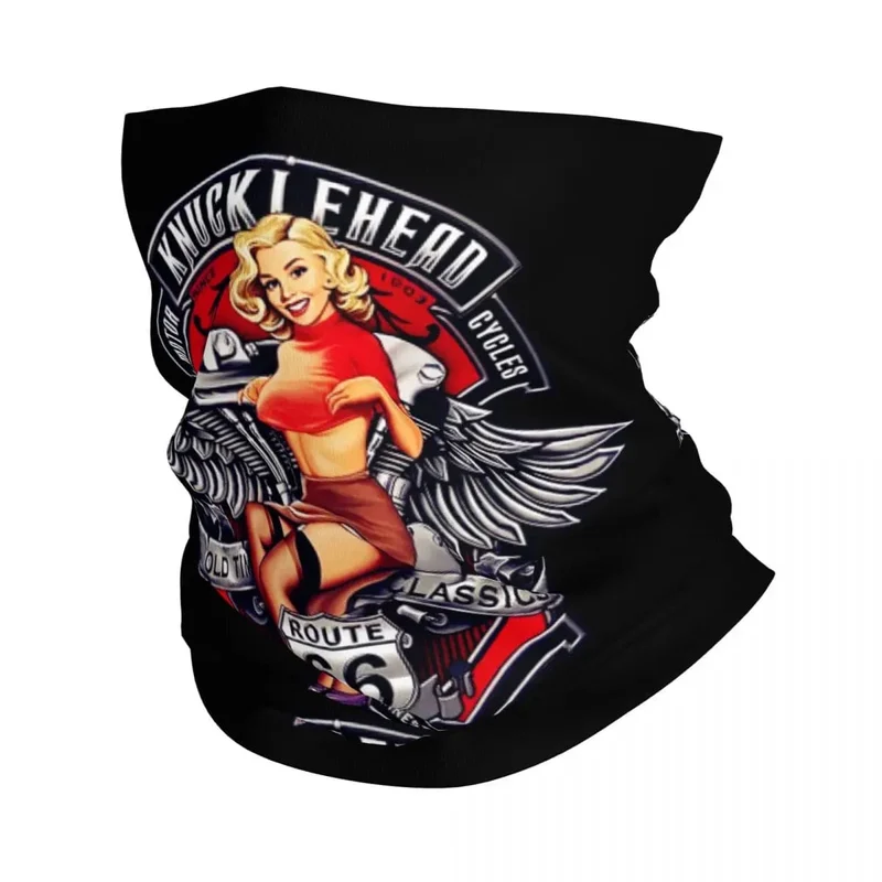 Ride The Route 66 Bandana Halsmanschette, winddicht, Gesichtsschal, Abdeckung, Biker, Motorrad, Kreuzfahrt, Amerika, Highway, Stirnband, Schlauch, Sturmhaube