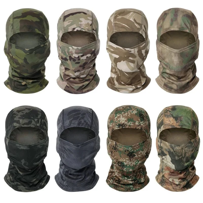 Taktische Camouflage Sturmhaube Vollgesichtsmaske Wargame CP Militärhut Jagd Fahrrad Radfahren Armee Multicam Bandana Halstuch
